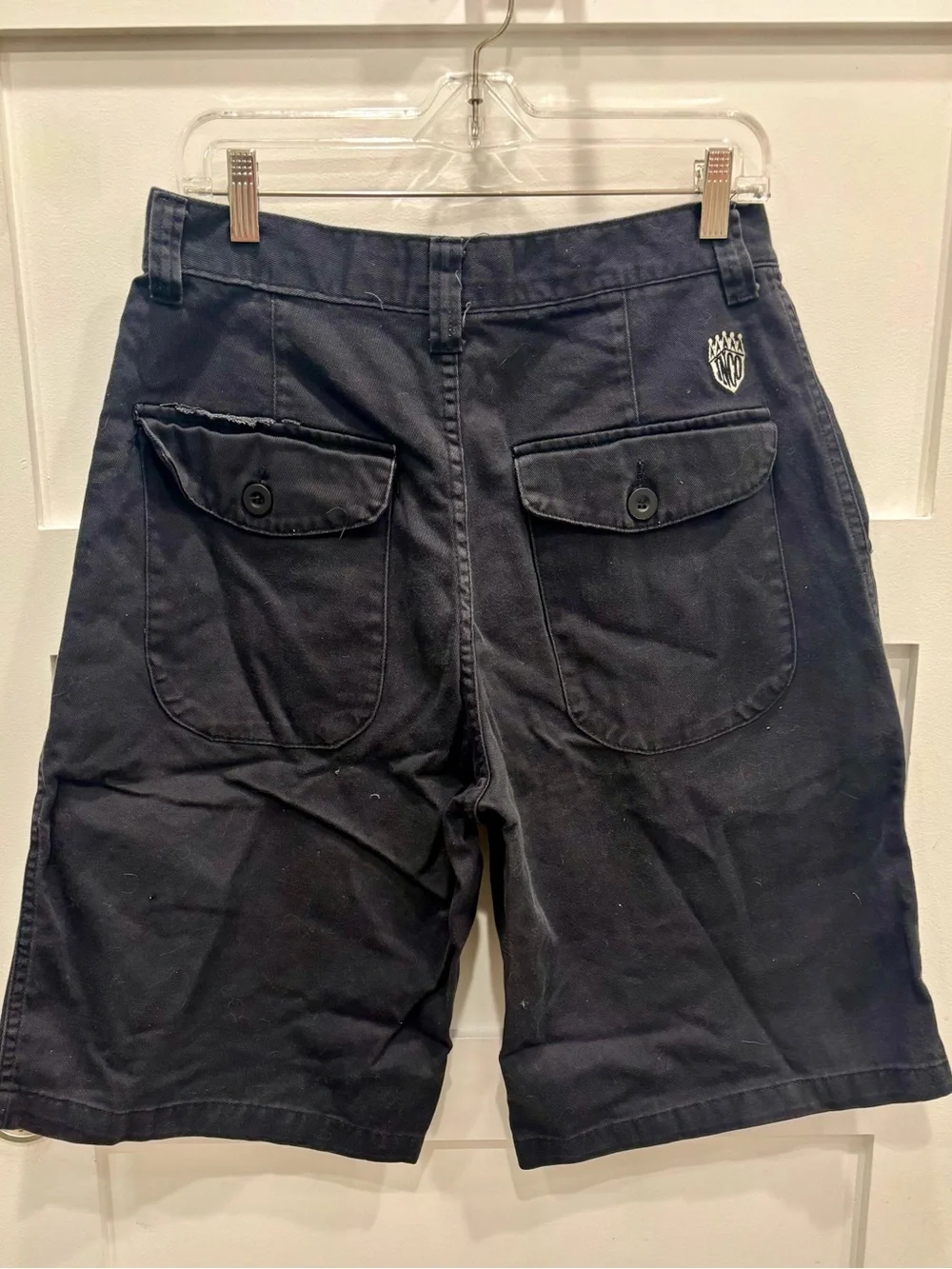 JNCO Vintage Y2K Black Flat Front Men's Shorts
